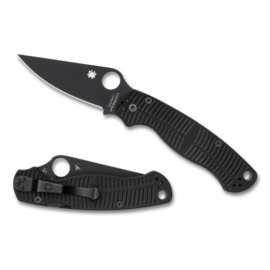 Picture of SPYDERCO PARA MILITARY 2 SALT, G-10 HANDLE, MATTE BLACK, 3.45" BLADE LENGTH, CPM MAGNACUT STEEL