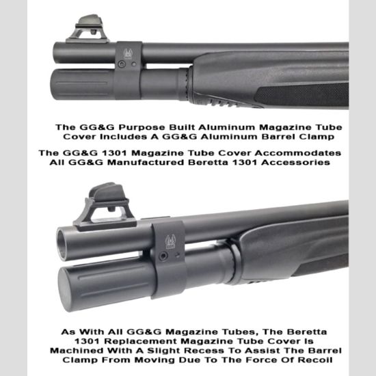 Picture of GG&G BERETTA 1301 GEN 3 REPLACEMENT MAGAZINE TUBE COVER WITH BARREL CLAMP