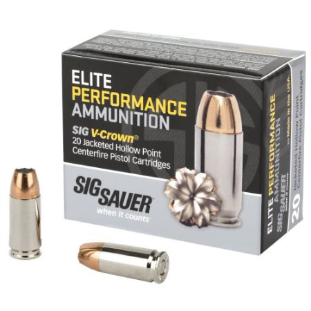 Picture of SIG 9MM 115GR V-CROWN JHP, 20RD BOX