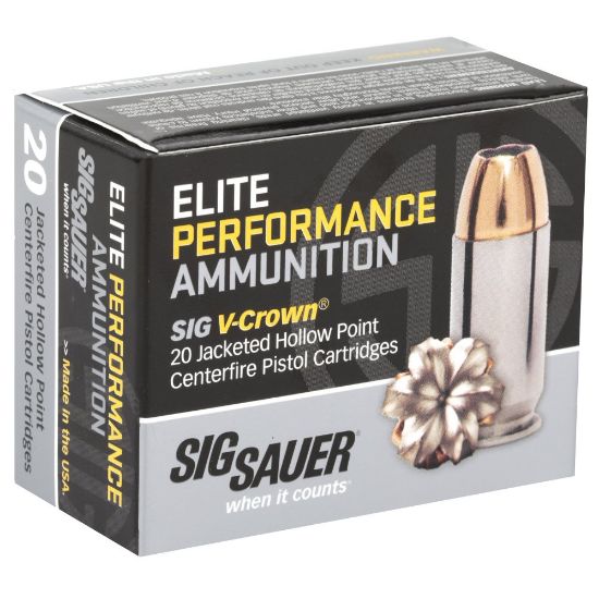 Picture of SIG 9MM 115GR V-CROWN JHP, 20RD BOX