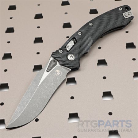 Picture of MICROTECH AMPHIBIAN, S/E, RAM-LOK, BLACK, FLUTED G10, 3.9 INCH, APOCALYPTIC, 137RL-10FLGTOD