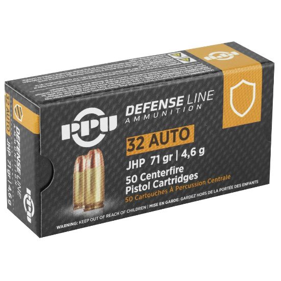 Prvi Partizan Handgun Defense 32 ACP 71gr JHP 50rd Box, Jacketed Hollow Point, PPU, 8605003813033, AMMO-PPD32A, RTG Parts