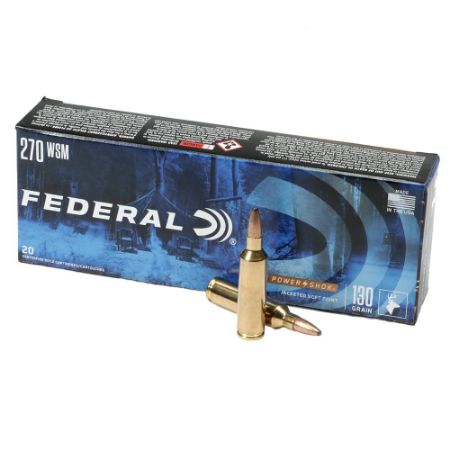 Picture of FEDERAL POWERSHOK 270 WSM 130GR JSP, 20RD/BOX