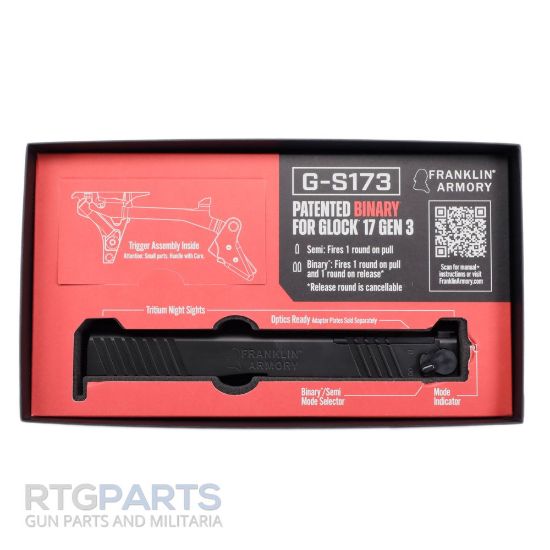 Picture of FRANKLIN ARMORY G-S173 BINARY KIT GLOCK 17 GEN3 