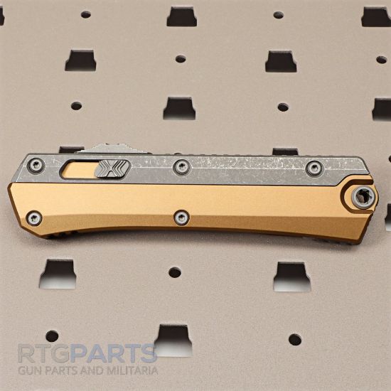 Picture of MICROTECH GLYKON D/E OTF AUTOMATIC KNIFE, TAN, 3.75 INCH, APOCALYPTIC, 184-10APTA