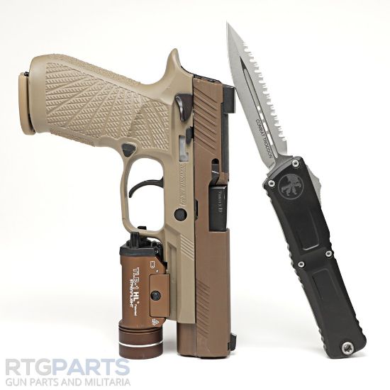 Picture of MICROTECH COMBAT TROODON GEN III D/E OTF AUTOMATIC KNIFE, OD GREEN, 4 INCH, PARTIALLY SERRATED, 1142-2OD