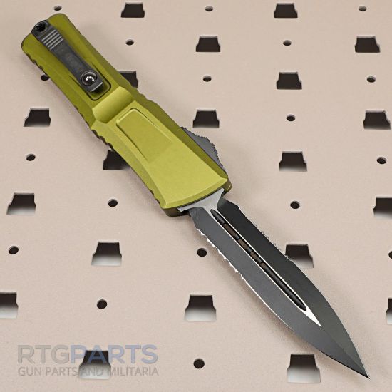 Picture of MICROTECH COMBAT TROODON GEN III D/E OTF AUTOMATIC KNIFE, OD GREEN, 4 INCH, PARTIALLY SERRATED, 1142-2OD