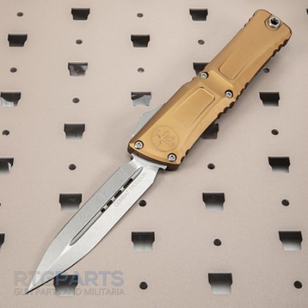 Picture of MICROTECH COMBAT TROODON GEN III D/E OTF AUTOMATIC KNIFE, TAN, 4 INCH, STONEWASH, 1142-10TA