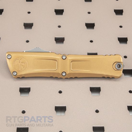 Picture of MICROTECH COMBAT TROODON GEN III D/E OTF AUTOMATIC KNIFE, TAN, 4 INCH, STONEWASH, 1142-10TA