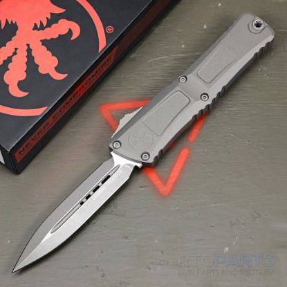 Picture of MICROTECH COMBAT TROODON GEN III D/E OTF AUTOMATIC KNIFE, NATURAL CLEAR, 4 INCH, APOCALYPTIC, 1142-10APNC