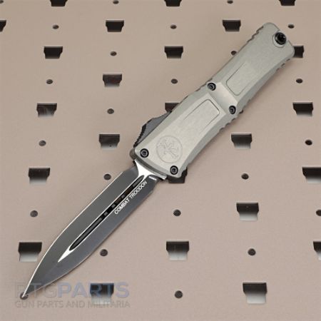 Picture of MICROTECH COMBAT TROODON GEN III D/E OTF AUTOMATIC KNIFE, NATURAL CLEAR, 4 INCH, 1142-1NC