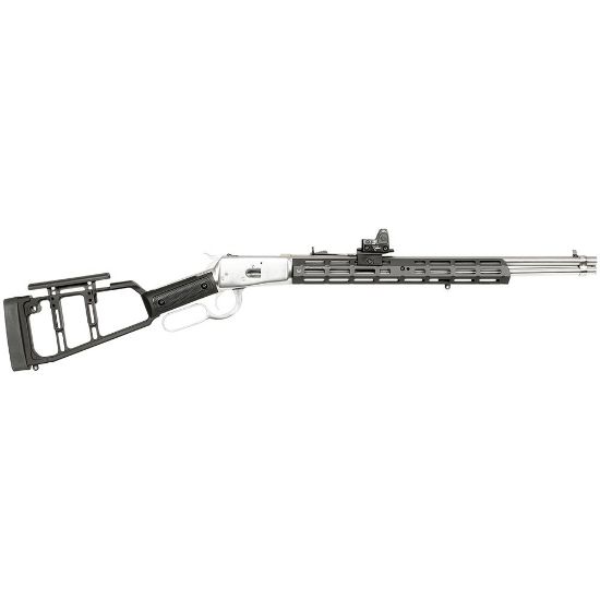 Midwest Industries, Lever Stock, Straight Grip, Fits Rossi, Straight Grip Lever Action Rifles, Anodized Finish, Black, 812102034421, MI-LS-RPG, MI, RTG Parts