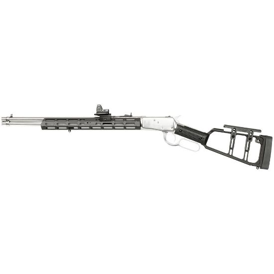 Midwest Industries, Lever Stock, Straight Grip, Fits Rossi, Straight Grip Lever Action Rifles, Anodized Finish, Black, 812102034421, MI-LS-RPG, MI, RTG Parts
