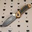 Picture of MICROTECH LUDT GEN III AUTO KNIFE, T/E, TAN, 3.5 INCH, BLACK, FULL SERRATIONS, 1136-3TA