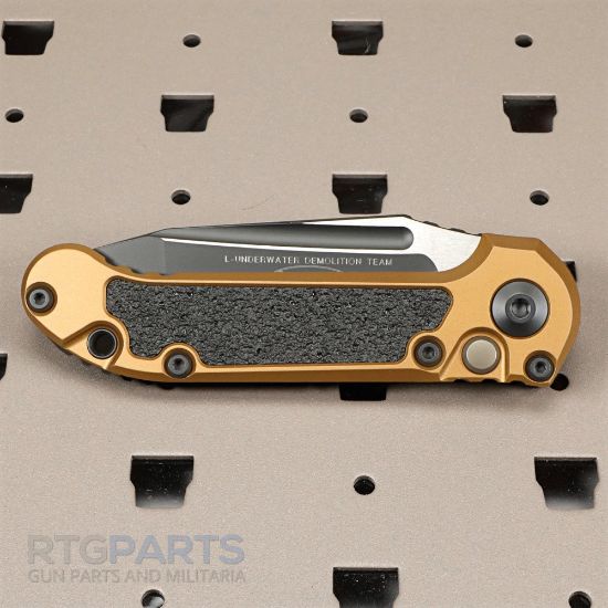 Picture of MICROTECH LUDT GEN III AUTO KNIFE, T/E, TAN, 3.5 INCH, BLACK, FULL SERRATIONS, 1136-3TA