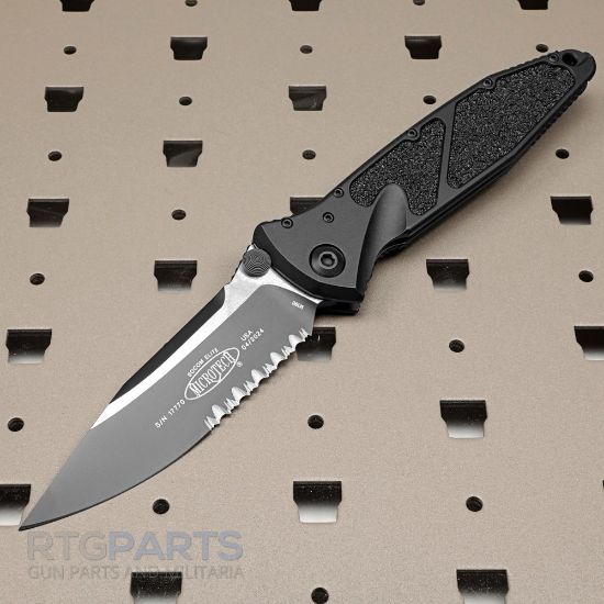 Picture of MICROTECH SOCOM ELITE S/E MANUAL FOLDING KNIFE, BLACK, 4 INCH, SERRATED, 160-2T