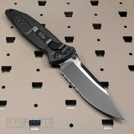 Picture of MICROTECH SOCOM ELITE S/E MANUAL FOLDING KNIFE, BLACK, 4 INCH, SERRATED, 160-2T