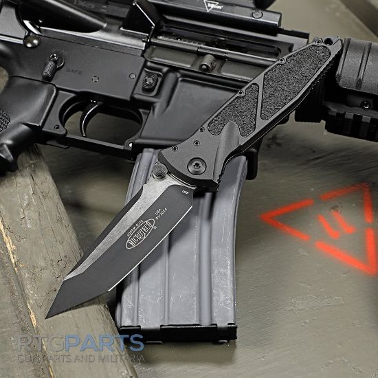 Picture of MICROTECH SOCOM ELITE S/E MANUAL FOLDING KNIFE, BLACK, 4 INCH, SERRATED, 160-2T