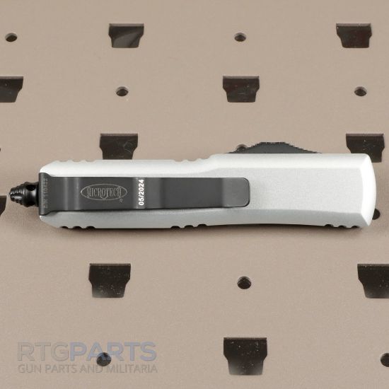 Picture of MICROTECH UTX-85 T/E OTF AUTOMATIC KNIFE, NATURAL CLEAR, 3.125 INCH, SERRATED, 233-3CR