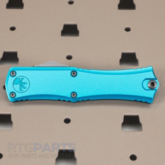 Picture of MICROTECH HERA II MINI D/E BAYONET OTF, AUTOMATIC KNIFE, TURQUOISE, 3 INCH, SATIN, 1701M-4TQ