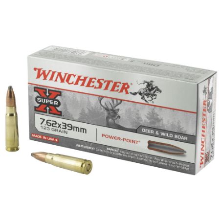 Picture of WINCHESTER SUPER-X 7.62x39MM 123GR POWER POINT, 20RD BOX
