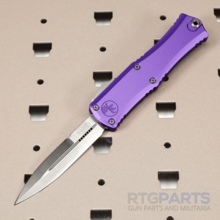 Picture of MICROTECH HERA II MINI D/E BAYONET OTF, AUTOMATIC KNIFE, PURPLE, 3 INCH, SATIN, 1701M-4PU