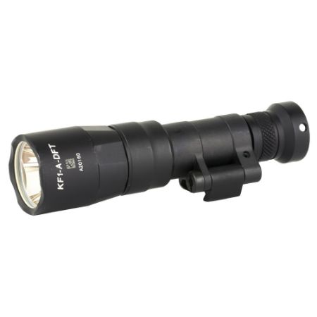 Picture of SUREFIRE M340DFT SCOUT LIGHT TURBO 18350 RECHARGEABLE, 500 LUMENS, 1913 PICATINNY & MLOK MOUNT, BLACK