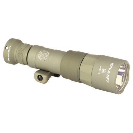 Picture of SUREFIRE M340DFT SCOUT LIGHT TURBO 18350 RECHARGEABLE, 500 LUMENS, 1913 PICATINNY & MLOK MOUNT, TAN