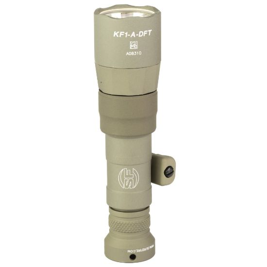 Picture of SUREFIRE M340DFT SCOUT LIGHT TURBO 18350 RECHARGEABLE, 500 LUMENS, 1913 PICATINNY & MLOK MOUNT, TAN