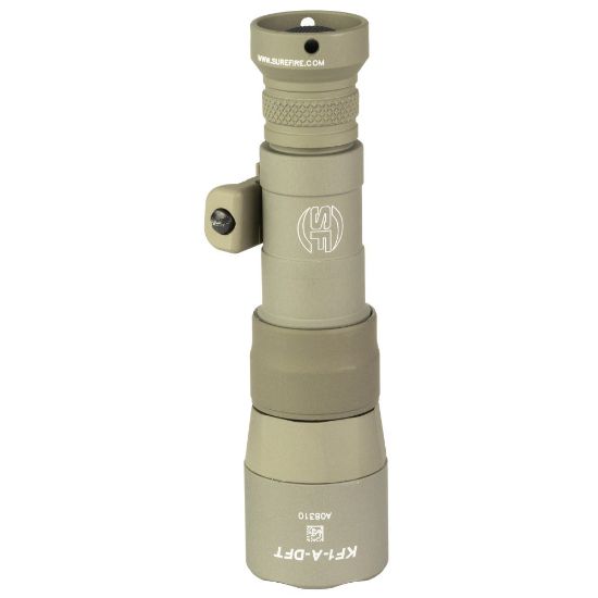 Picture of SUREFIRE M340DFT SCOUT LIGHT TURBO 18350 RECHARGEABLE, 500 LUMENS, 1913 PICATINNY & MLOK MOUNT, TAN
