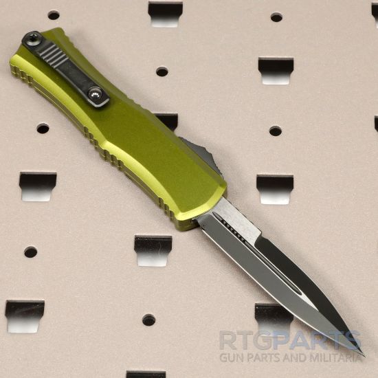 Picture of MICROTECH HERA II MINI D/E BAYONET OTF, AUTOMATIC KNIFE, OD GREEN, 3 INCH, STANDARD, 1701M-1OD