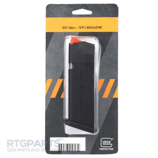 Picture of GLOCK OEM GEN5 .45 10RD MAGAZINE, ORANGE FOLLOWER, MODEL 21 41