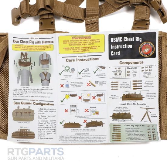 Picture of USMC 8-MAGAZINE COYOTE CHEST RIG, NEW