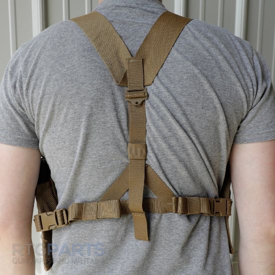 Picture of USMC 8-MAGAZINE COYOTE CHEST RIG, NEW