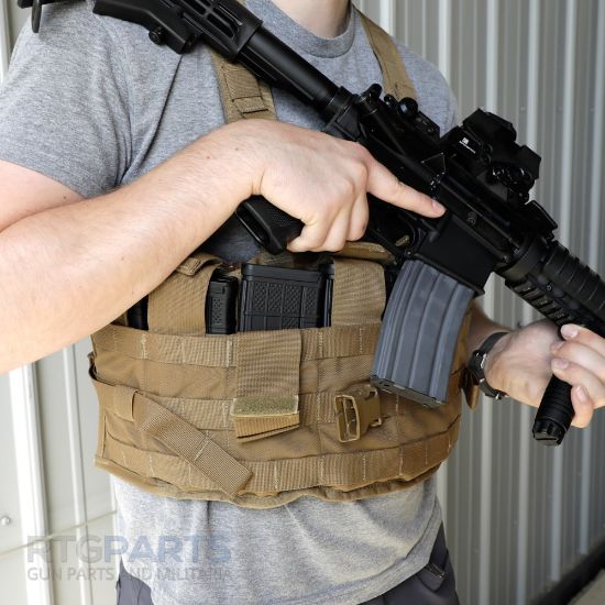 Picture of USMC 8-MAGAZINE COYOTE CHEST RIG, NEW