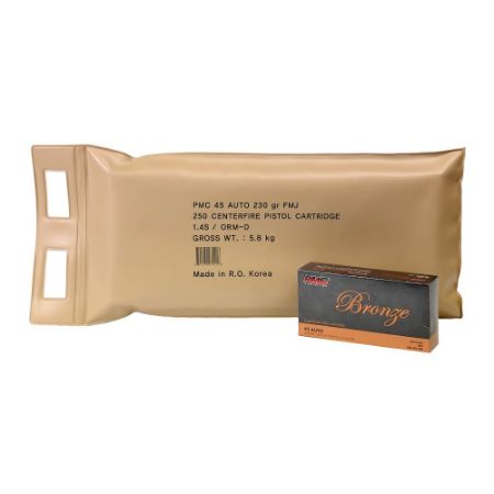 Picture of PMC BRONZE 45ACP 230GR FMJ BATTLE PACK, 5 BOXES, 250 ROUNDS