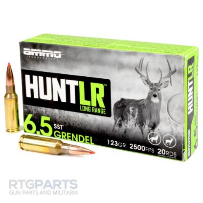 Picture of AMMO INC SIGNATURE HUNT LR 6.5 GRENDEL 123GR SST, 20RD BOX