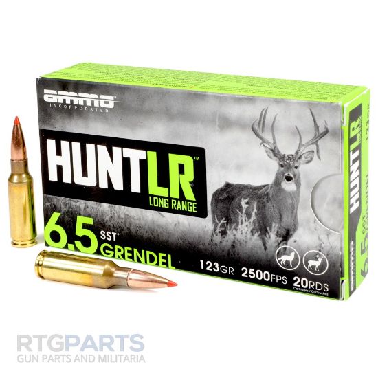 Picture of AMMO INC SIGNATURE HUNT LR 6.5 GRENDEL 123GR SST, 20RD BOX