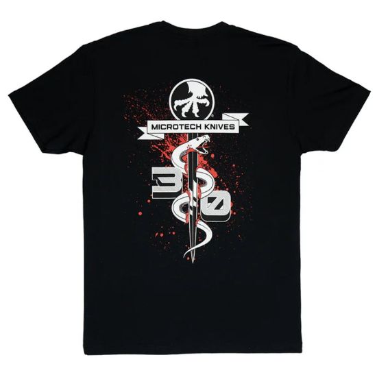 Picture of MICROTECH 30TH YEAR ANNIVERSARY BLACK T-SHIRT, SMALL