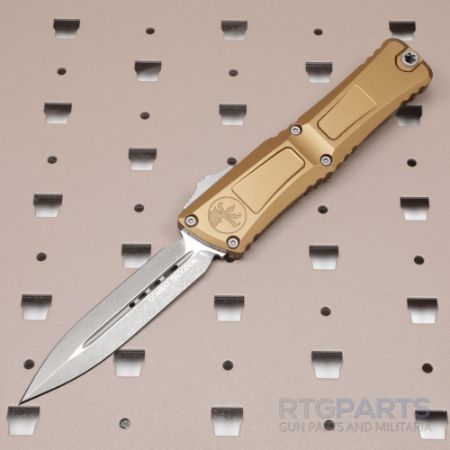 Picture of MICROTECH COMBAT TROODON GEN III D/E OTF AUTOMATIC KNIFE, TAN, 4 INCH, APOCALYPTIC, 1142-10APTA