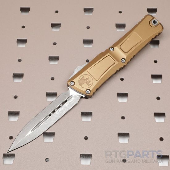 Picture of MICROTECH COMBAT TROODON GEN III D/E OTF AUTOMATIC KNIFE, TAN, 4 INCH, APOCALYPTIC, 1142-10APTA