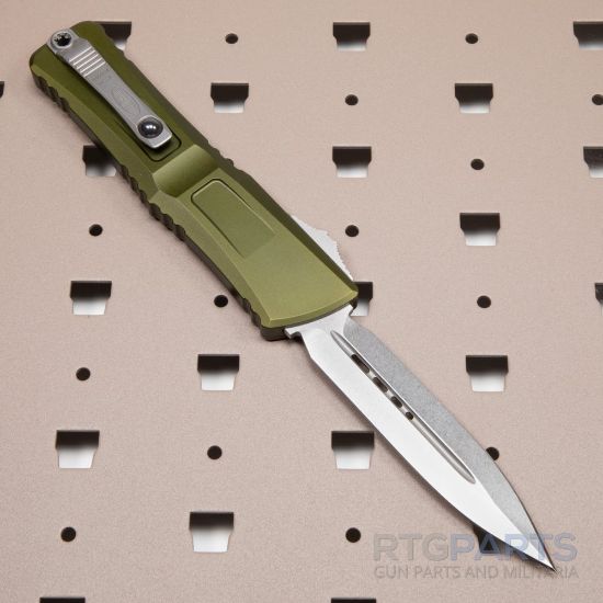 Picture of MICROTECH COMBAT TROODON GEN III D/E OTF AUTOMATIC KNIFE, OD GREEN, 4 INCH, STONEWASH, 1142-10OD