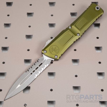 Picture of MICROTECH COMBAT TROODON GEN III D/E OTF AUTOMATIC KNIFE, OD GREEN, 4 INCH, APOCALYPTIC, P/S, 1142-11APOD