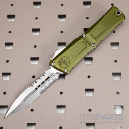 Picture of MICROTECH COMBAT TROODON GEN III D/E OTF AUTOMATIC KNIFE, OD GREEN, 4 INCH, STONEWASH, P/S, 1142-11OD