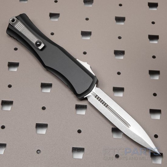 Picture of MICROTECH HERA II D/E OTF AUTOMATIC KNIFE, BLACK, 4 INCH, STONEWASH, 1702-10