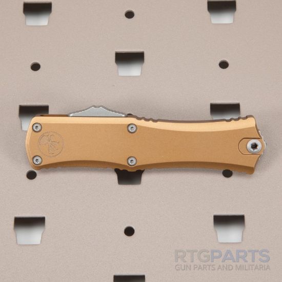 Picture of MICROTECH HERA II MINI D/E OTF, AUTOMATIC KNIFE, TAN, 3 INCH, APOCALYPTIC, 1702M-10APTA