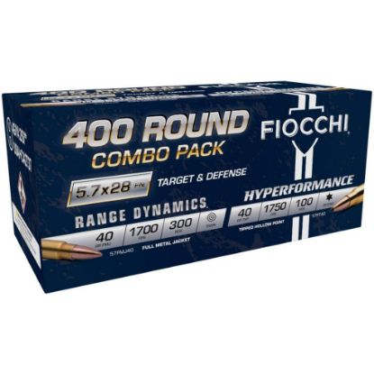 Picture of 400RD COMBO PACK OF FIOCCHI 5.7X28, 40GR TARGET & 40GR DEFENSE