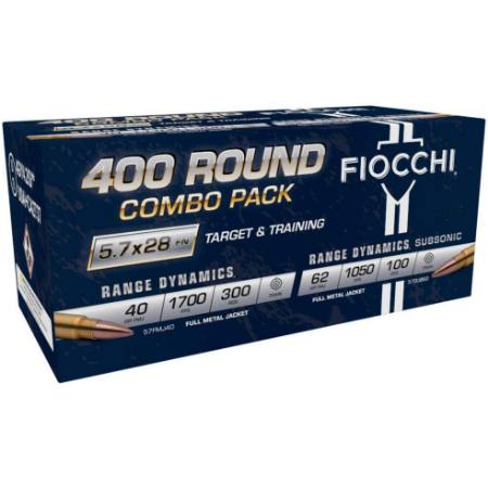 Picture of 400RD COMBO PACK OF FIOCCHI 5.7X28, 40GR TARGET & 62GR SUB-SONIC