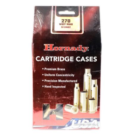 Picture of NEW 270 WBY MAG UNPRIMED HORNADY BRASS, 50 PIECES