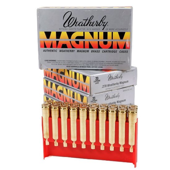 Picture of NEW 270 WBY MAG UNPRIMED BRASS, 100 PIECES